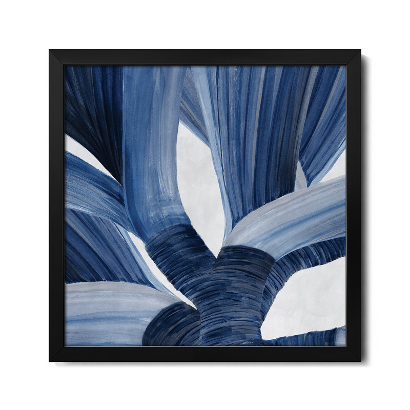 Affiches encadrées Blue Tropical Steam II, H 16 po x l 16 po