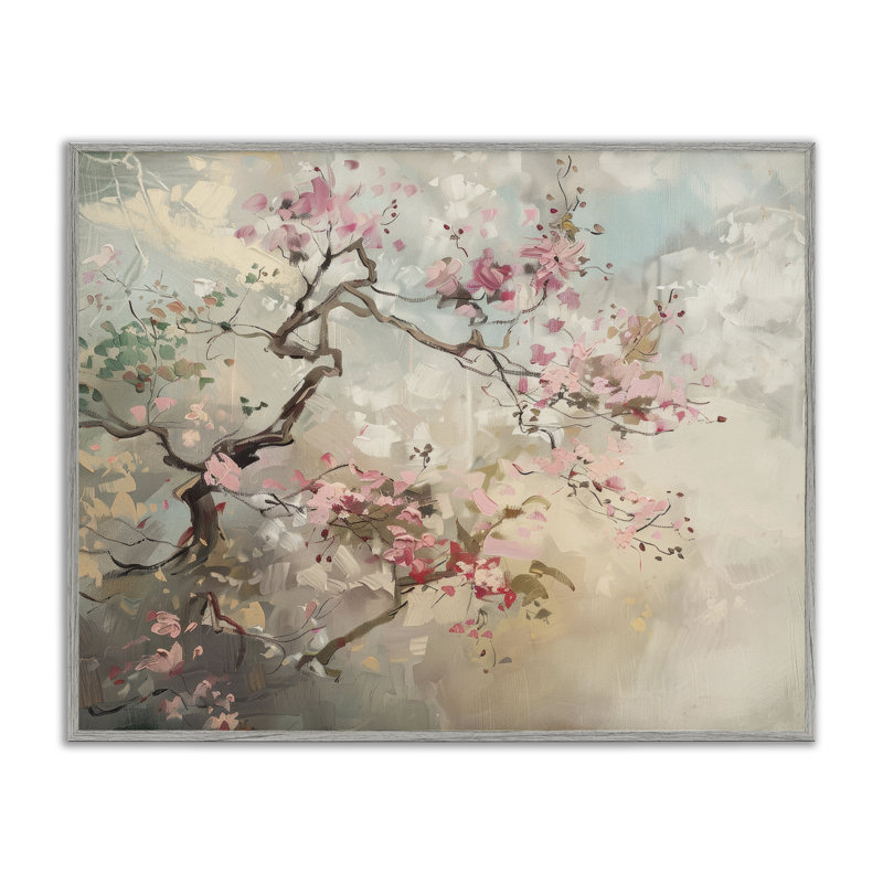 Giclée encadrée de fleurs de cerisier sauvage, conception par Arlington Prints, Estampe numérique Farmhouse
