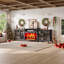 Meuble télé Chiara 97 po avec foyer, style ferme, pour téléviseurs jusqu'à 88 po, noir-888739227-903817461