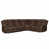Simili cuir brun foncé est en rupture de stock