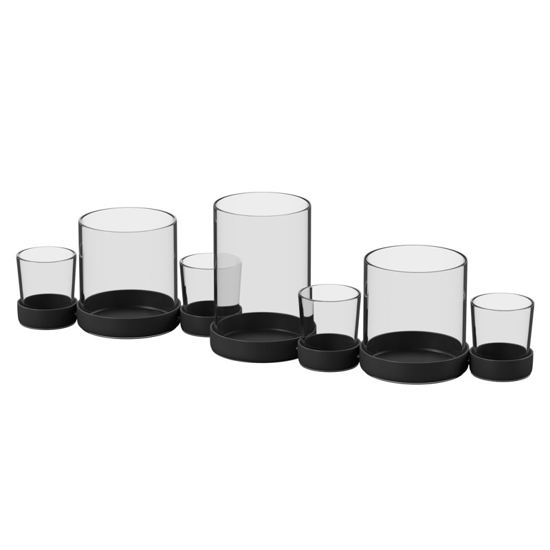 Lush 7 Piece Tabletop Hurricane Set