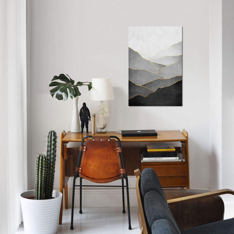 «Minimal Landscape I», impression sur toile, H 18 po x l 12 po x P 1,5 po, Toile tendue, Pas de tapis