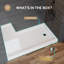 Base de douche l 60 po x P 32 po avec siège et drain inclus, bac de douche antidérapant-123283075