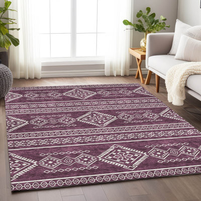 Tapis intérieur / extérieur Chalee avec envers antidérapant