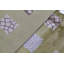 Patchwork Area Rug in Light Green/White/Blue