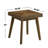 Square Wood Side Table, Walnut Brown