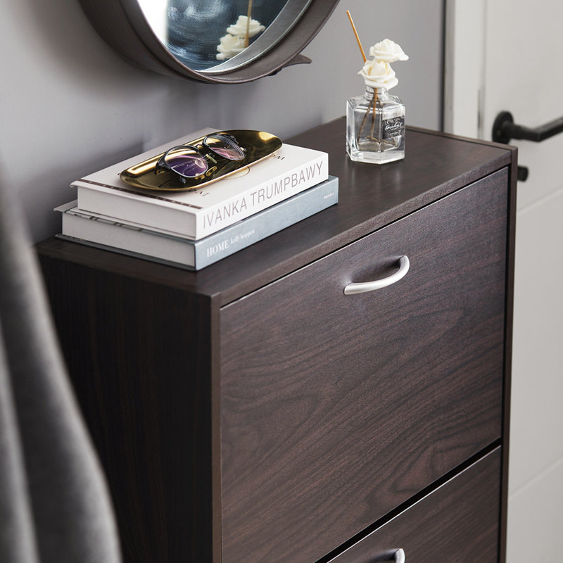 Armoire de rangement, H 45,27 po x l 23,6 po x P 9,4 po, Brun