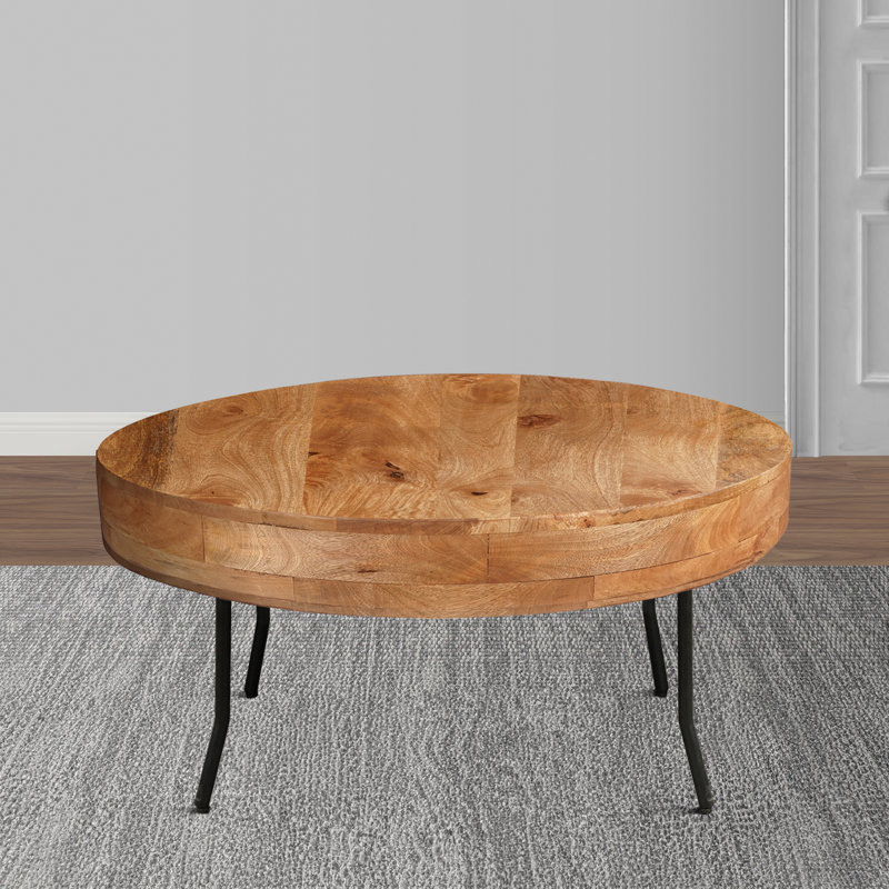 Beki Solid Wood Top Single Coffee Table