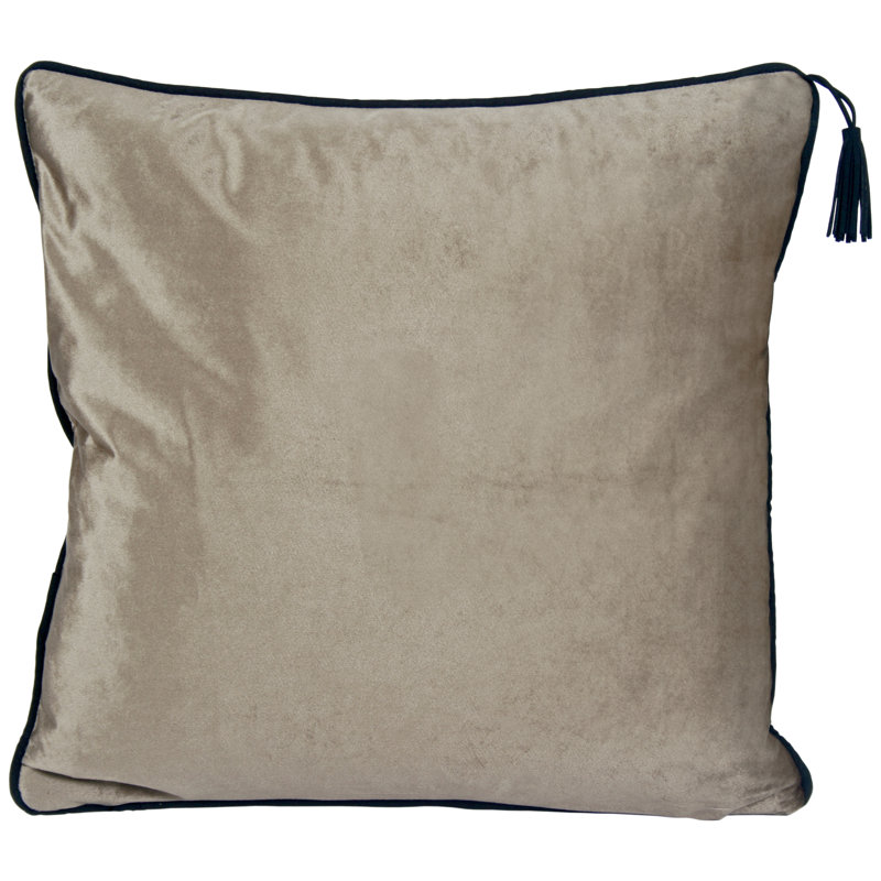 Schubert Square Throw Pillow Cover, Bronze