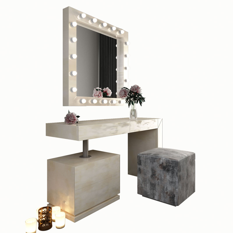 Ensemble de coiffeuse avec tabouret