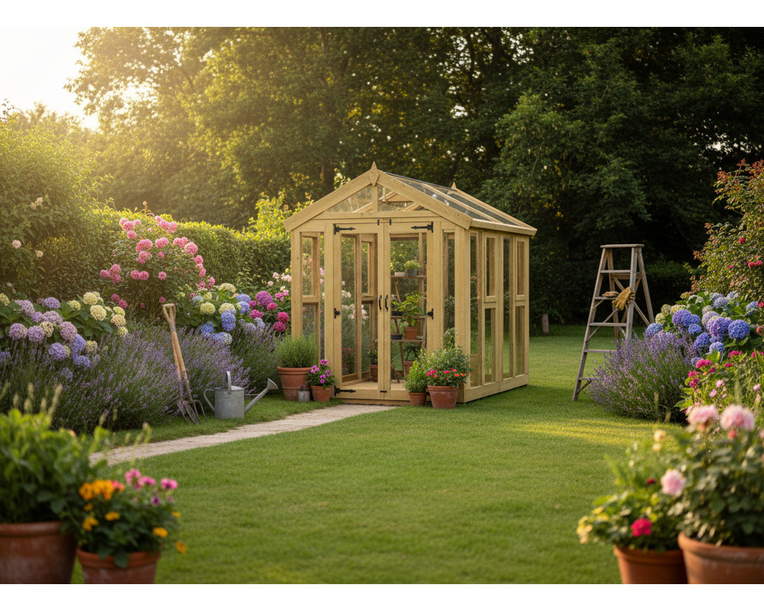 6x8 Glass Green House