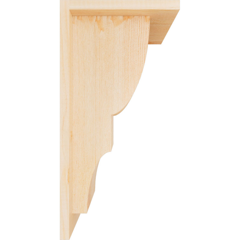 Corbeau Ridgewood avec contre-plaque, H 16 po x l 7,5 po x P 8 po, Sapin de Douglas, Lisse