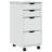 Jennasis vidaXL MOSS 4-Drawer Chest with Wheels, Solid Pinewood, 13.4"x15.4"x25.8"-1985047490