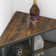 Kempst Corner End Table Shelf, 3-Tier Display Shelves with Protection Door, Metal Frame Storage Cabinet Org