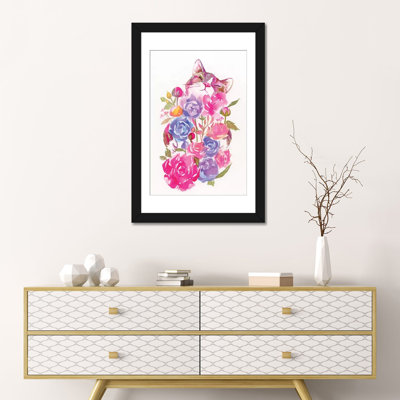 « floral », impression sur toile tendue