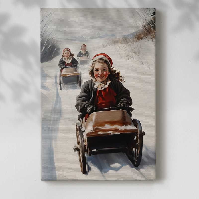 Art des Fêtes de Noël - Toile tendue avec châssis - Série 2-CCL, H 48 po x l 32 po