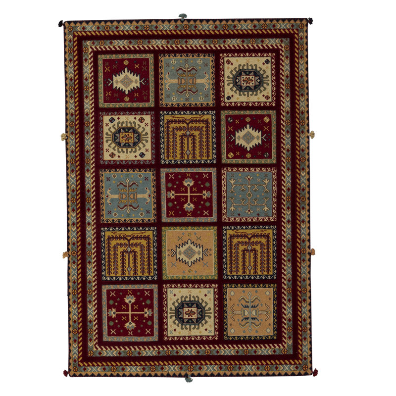 Sultanabad Wool Patchwork Area Rug
