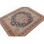 Hand Knotted Wool Area Rug in Red