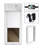 W x H Plastic Window Mounted Door Mounted Wall Mounted Sliding Door Insert Electronic Pet Door-29179268