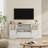63 in Farmhouse TV Stand for TVs Up to 72 in, Wave Pattern Entertainment Center with 2 Glass Door Cabinets & 2 Open Shelves for Living Room