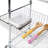 NSF-Certified Stainless Steel Kitchen Island Cart on Wheels