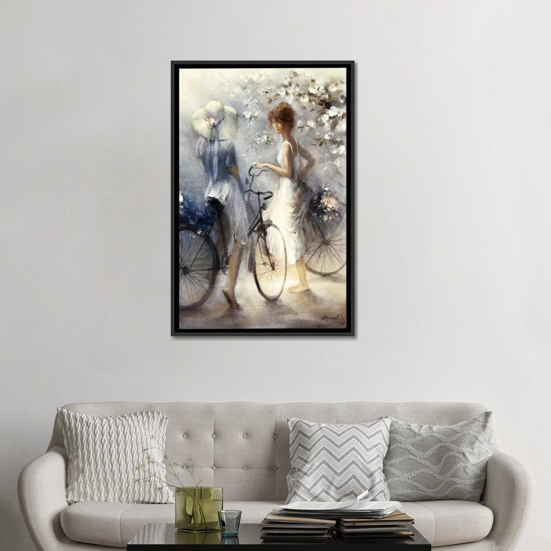 «Spring», reproduction sur toile, H 26 po x l 18 po x P 1,5 po, Toile encadrée noire, Pas de tapis