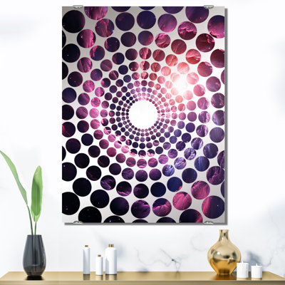 Miroir mural abstrait en forme de galaxie abstraite II - MIR137997