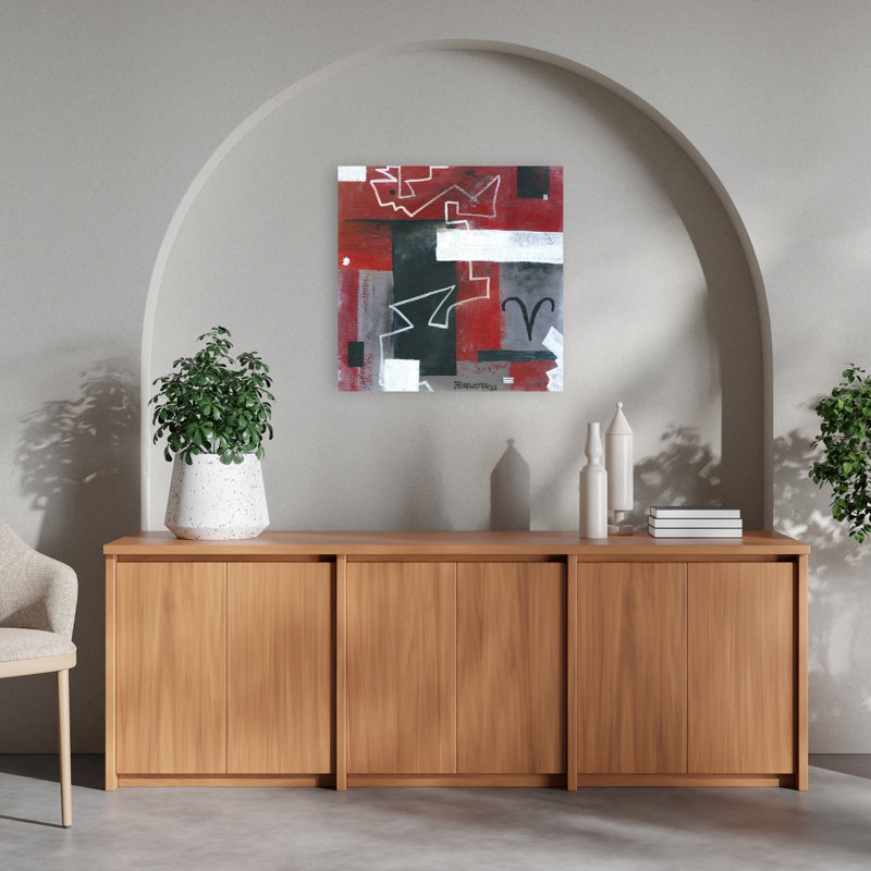 Abstrait géométrique Aries, 24" H x 24" W