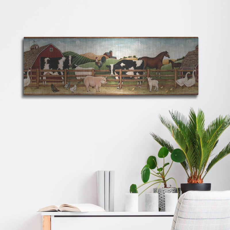 «Barnyard Border» par August Carter, H 12 po x l 36 po