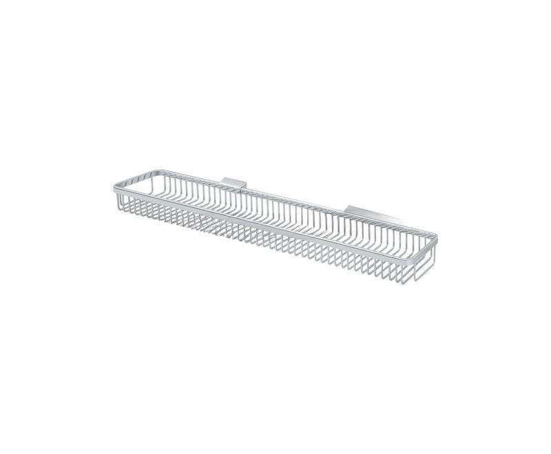 Rectangular Wire Shower Caddy, Polished Chrome