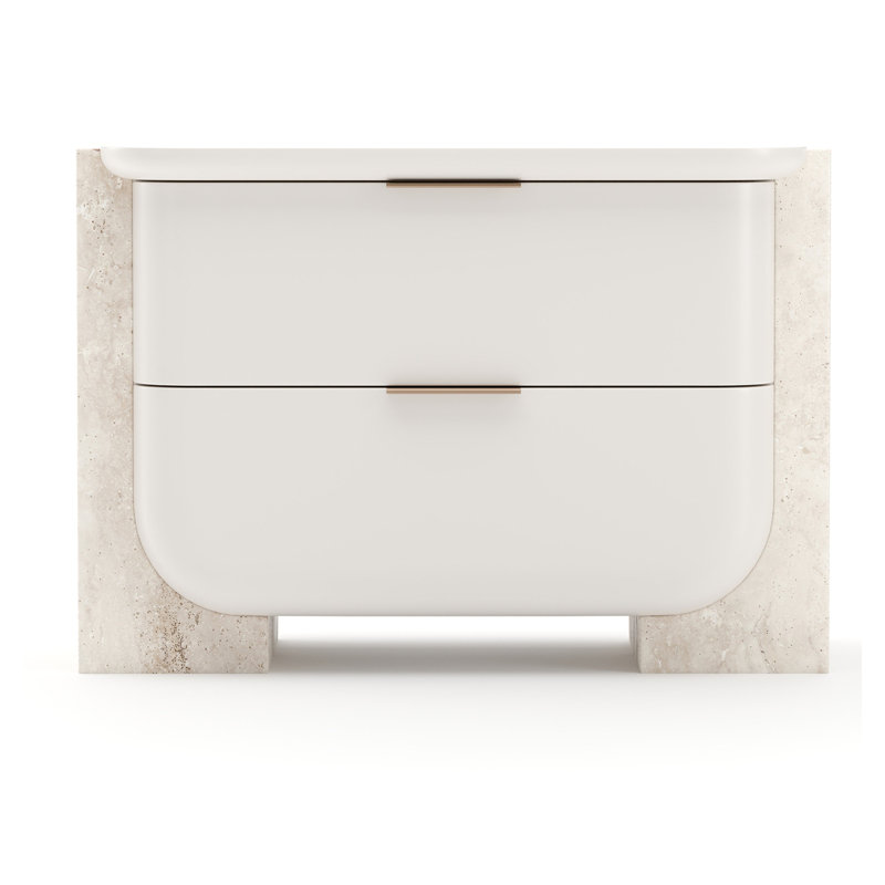 Overlap Large Nightstand Light, White