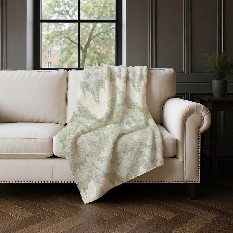Jeté Addison Sherpa ASB743, Aloe Ikat