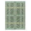 Rug & Kilim’S Scandinavian Style Rug In Teal Blue And Green Geometric Patterns
