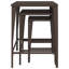 Garden Nesting Tables 3 Pcs Poly Rattan-137967736