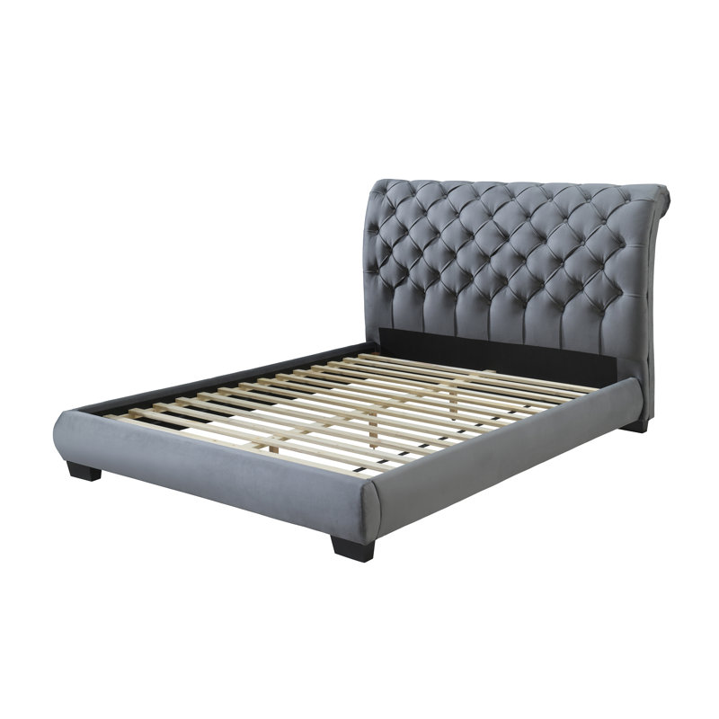 Lit plateforme tapissier Rumeal, Grand