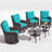 Imalai Wicker Patio Conversation Set with Cushions-2041874790