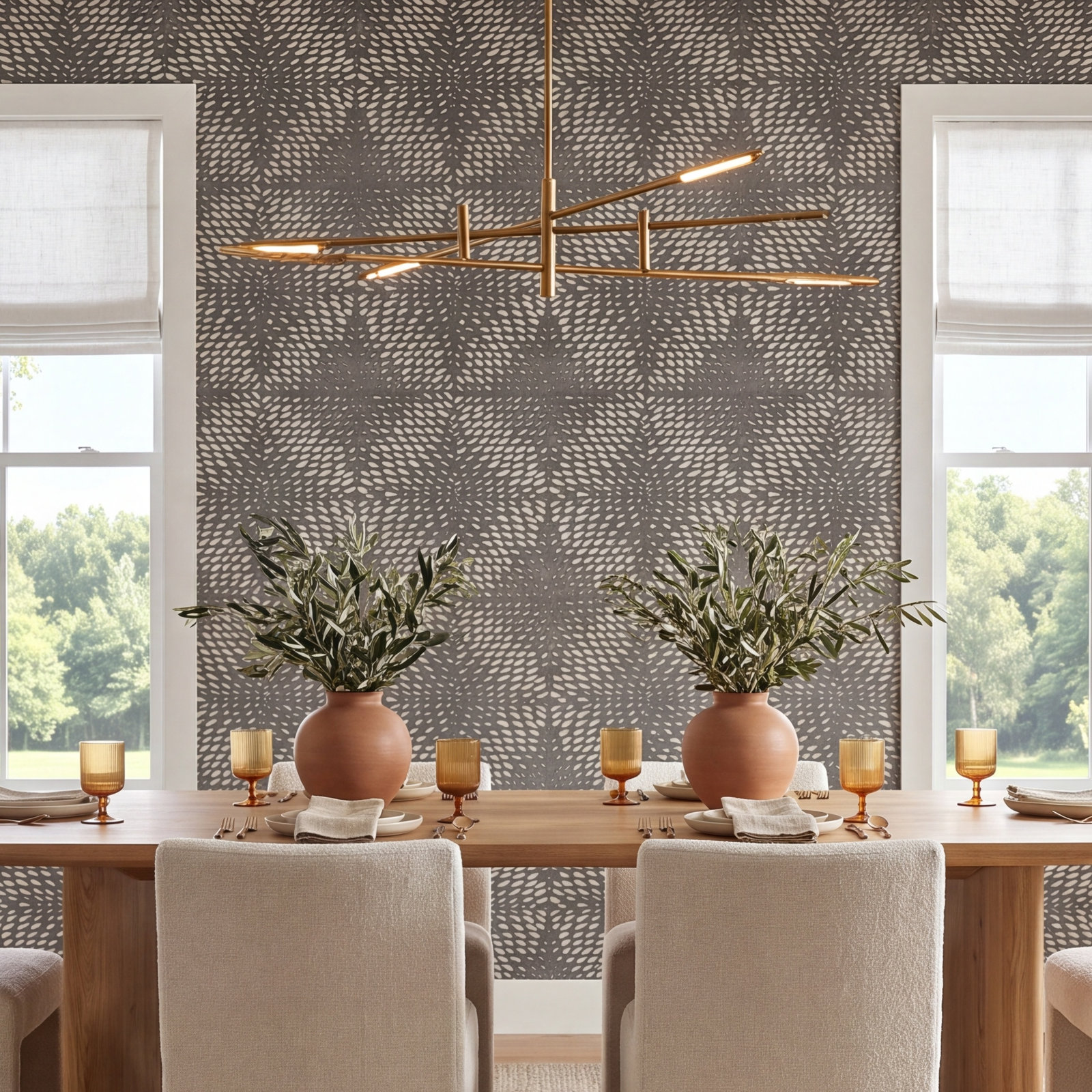 Bardwell Wallpaper Roll, Pewter