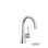 Robinet de lavabo à poignée simple Edge
