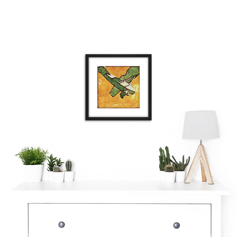 Advert Design Fokker Monoplane Drawing by Reijer Stolk - Single Picture Frame Painting
