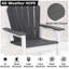 Tabouret de bar en PEHD Adirondack-2112387333
