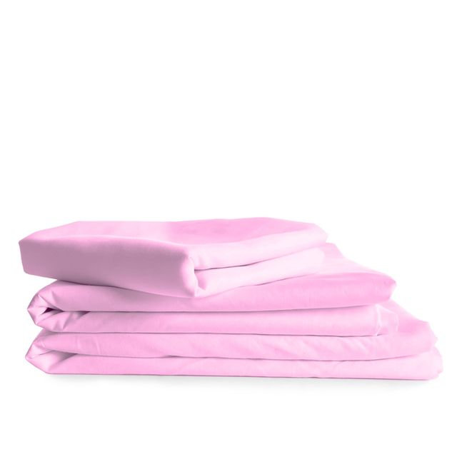 Ensemble de draps rafraîchissant et respirant Hotel Luxurious, Ensemble de draps pour lit double + 4 taies d'orei, Rose clair