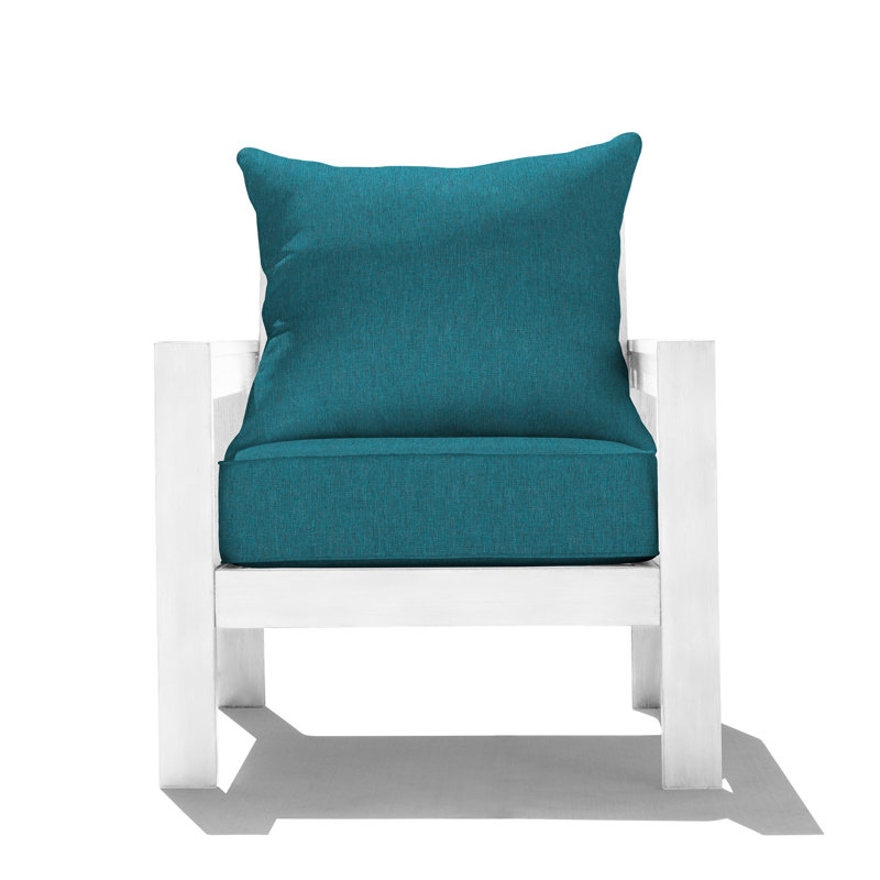 Méridienne Edisto, Blanc, Turquoise