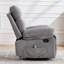 Fauteuil inclinable manuel moderne en chenille avec massage à 8 points et chaleur, fauteuil inclinable et pivotant pour petit salon-130770868