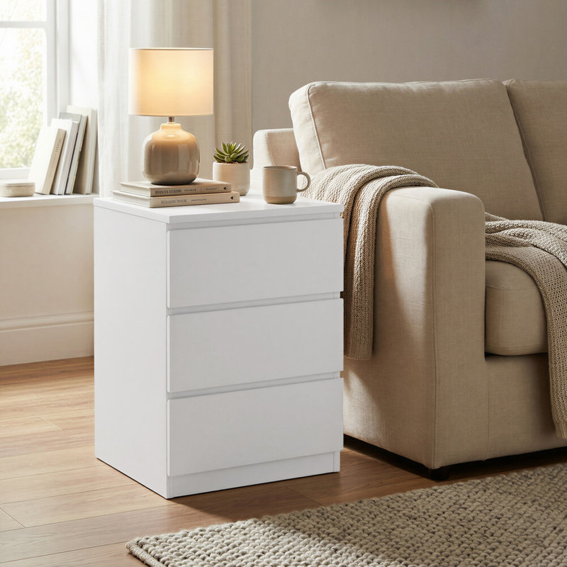 Rubens 40cm W Bedside Table