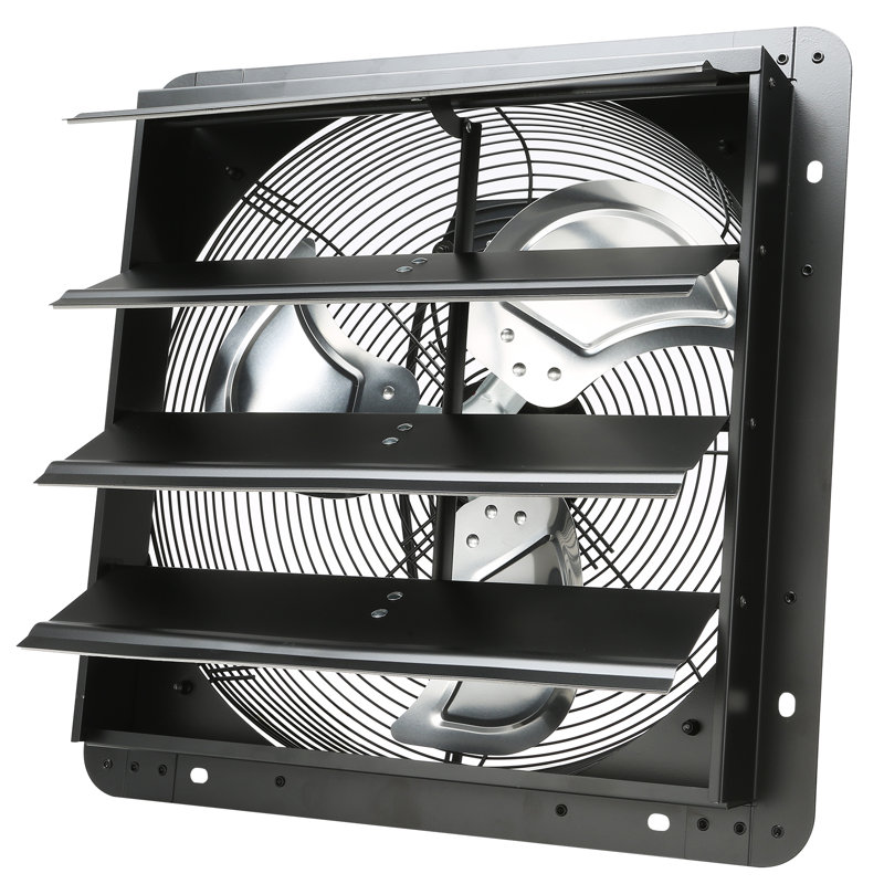 Ventilateur de salle de bain 1550 pieds cubes par minute, Noir mat
