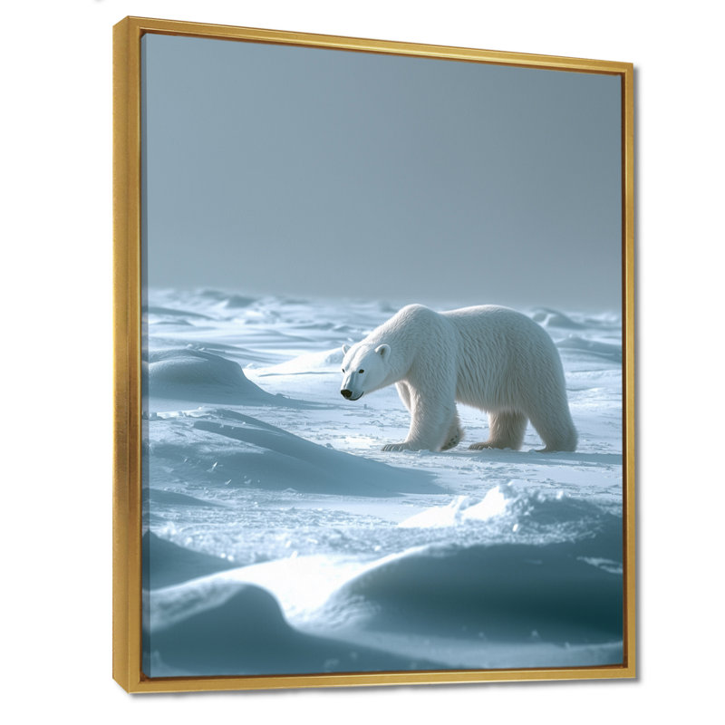 Farnborough - Reproduction d'art mural animaux, Impression encadrée flottante, H 32 po x l 16 po, Doré