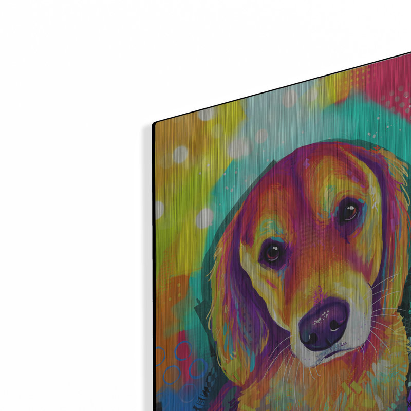 «Pop Art Golden Retriever» par Furbaby Affiliates, H 16 po x l 12 po