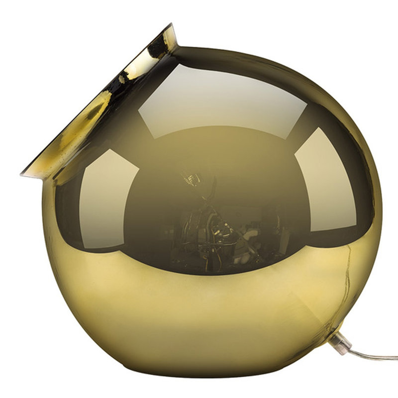 Pevensey Glass Globe Lamp, Mirror Gold