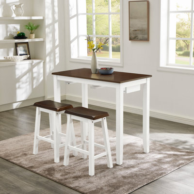 Ensemble de table de bar et chaises, ensemble de table de salle à manger 4 pièces pour salon, salle à manger