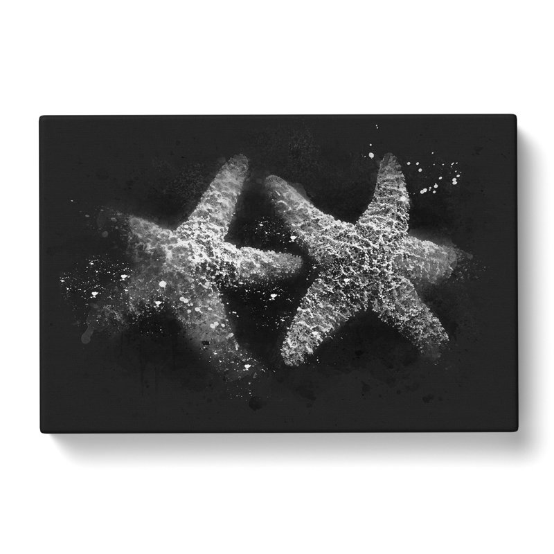 Two Starfish - Wrapped Canvas, 40cm H x 60cm W x 3cm D